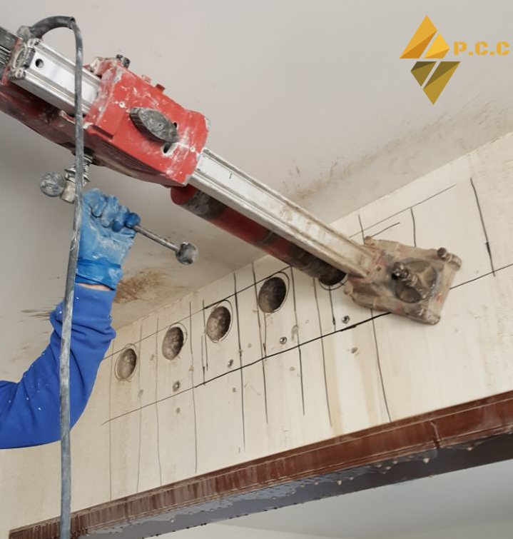 Concrete core drilling work