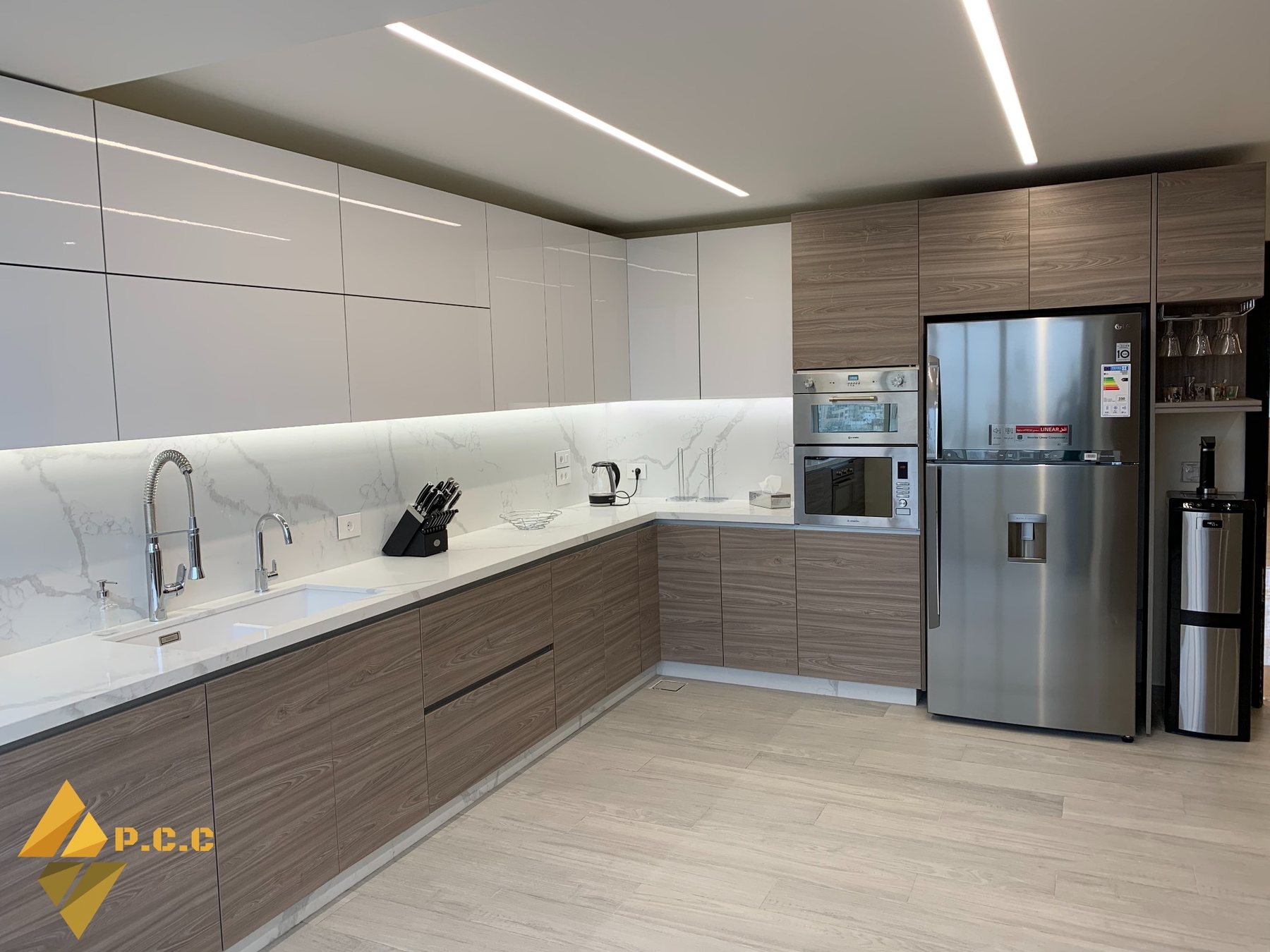 Completed modern kitchen