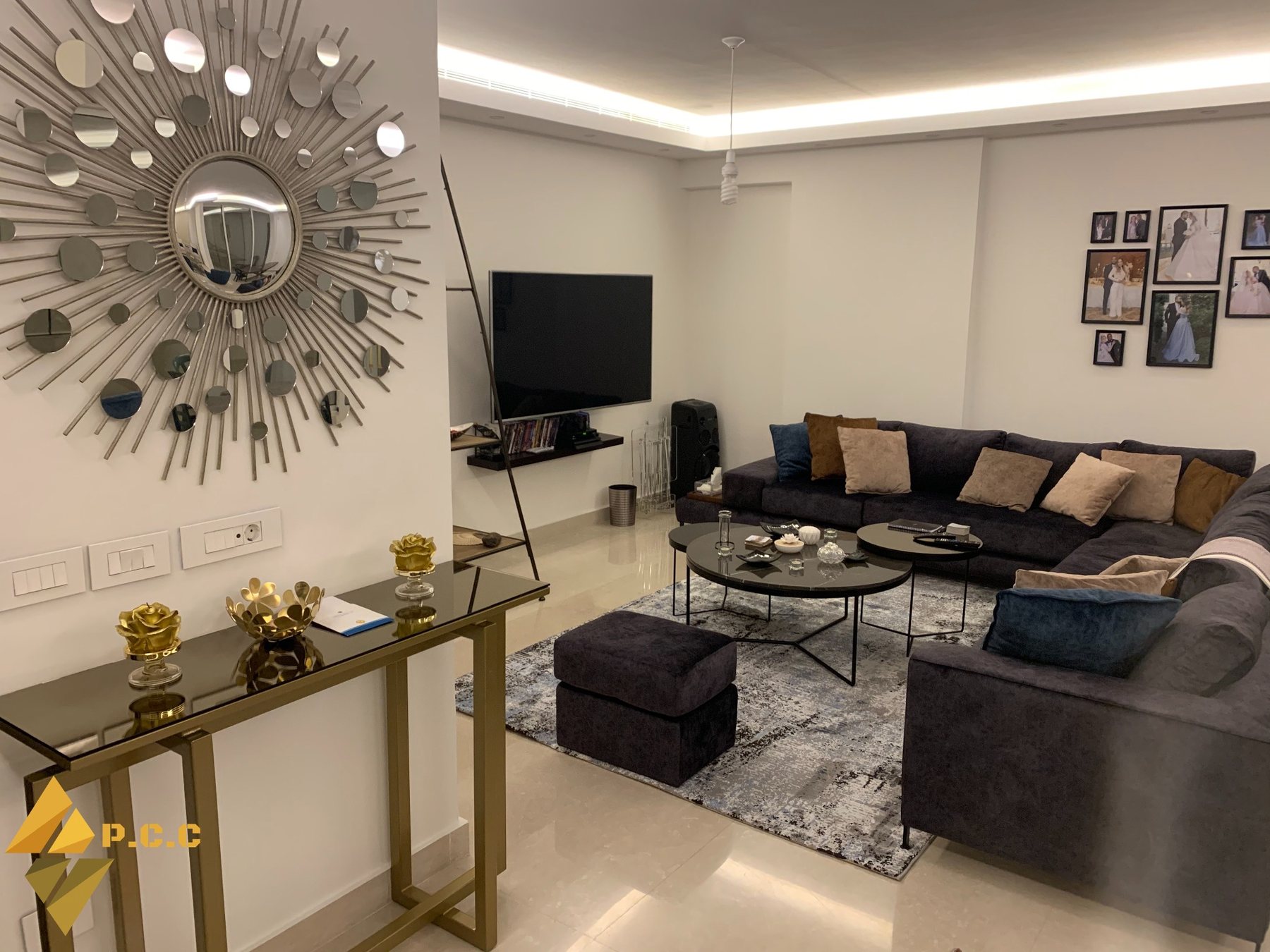 Completed living room